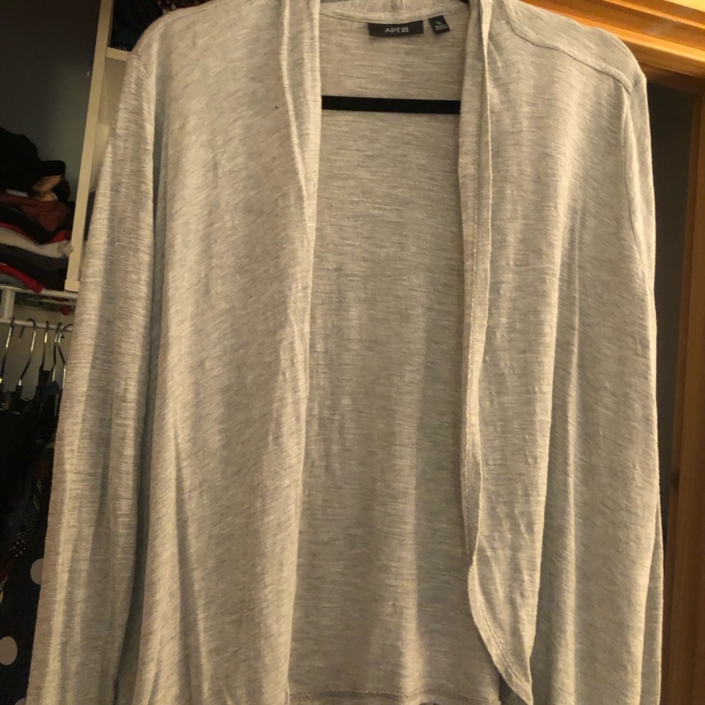 Apt. 9 Women's Light Gray Cardigan